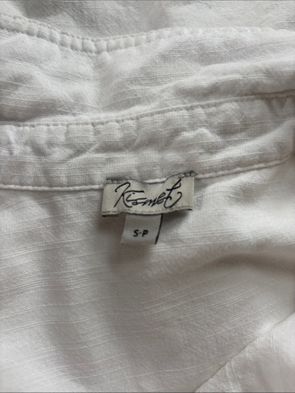 Kismet White Lightweight Linen Shirt - Picture 3 of 4